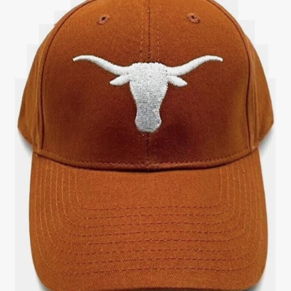 Burnt Orange Cap with White Longhorn Logo